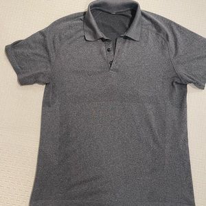 Mens Medium LuluLemon athletic polo shirt